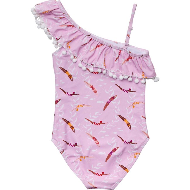 Diving Diva One  Shoulder Frill Swimsuit - One Pieces - 3