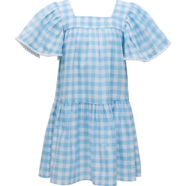 Cornflower Gingham Beach Dress