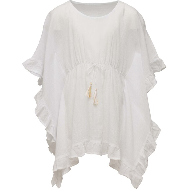 White Frilled Cover Up