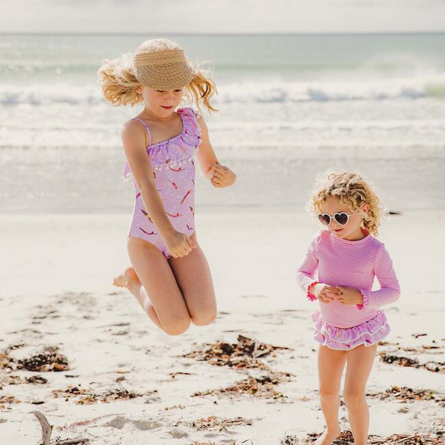 Diving Diva One  Shoulder Frill Swimsuit - One Pieces - 5