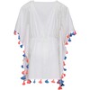 White Sherbet Tassel Cover Up - Cover-Ups - 3 - thumbnail