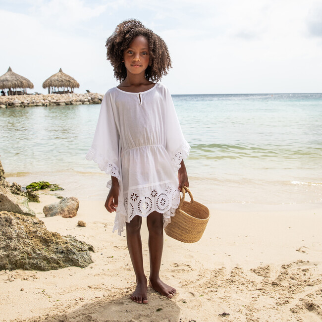 Cesci White Eyelet Cover Up