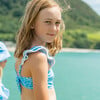 Santorini Blue Frill Crop Bikini - Two Pieces - 6 - thumbnail
