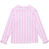 Pink Stripe LS Rash Top - Rash Guards - 1 - thumbnail