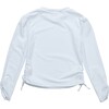 White Rouched LS Rash Top - Rash Guards - 3 - thumbnail