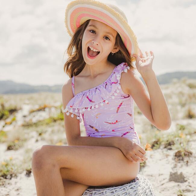 Diving Diva One  Shoulder Frill Swimsuit - One Pieces - 9