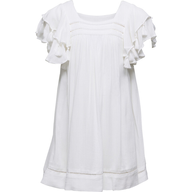 White Tassel Time Beach Dress - Cover-Ups - 3