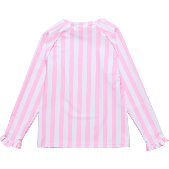 Pink Stripe LS Rash Top