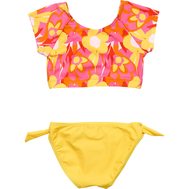 Pop of Sunshine Crop SS Rash Top Set - Two Pieces - 3