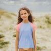 Cornflower Peach Sleeve SS Rash Top - Rash Guards - 2 - thumbnail