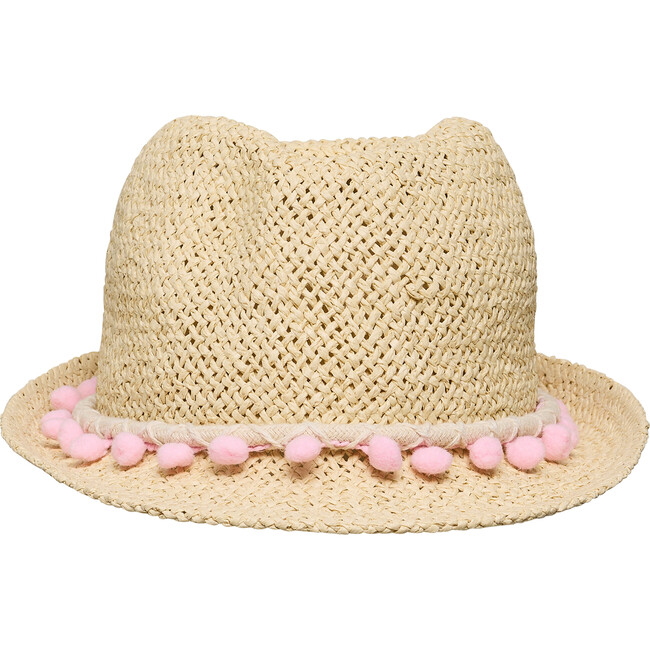 Pink Pompom Fedora