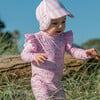 Pink Stripe Floating Flap Hat - Hats - 2 - thumbnail