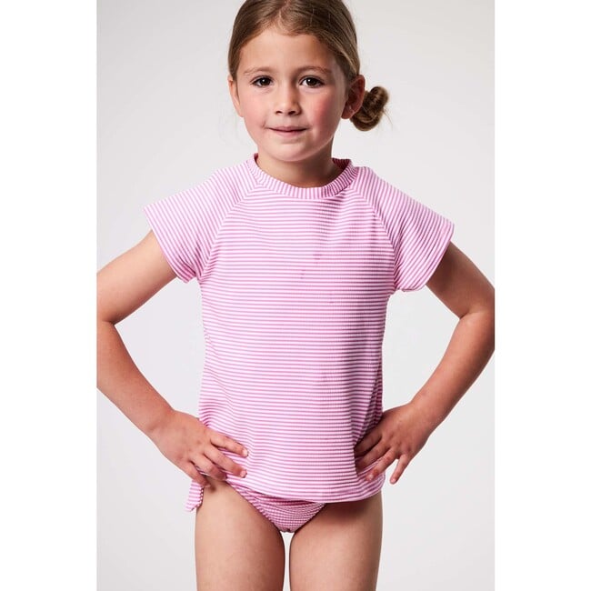 Raspberry Stripe SS Rash Top - Rash Guards - 4