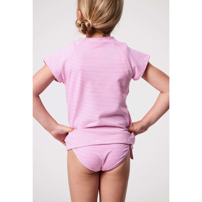 Raspberry Stripe SS Rash Top - Rash Guards - 5