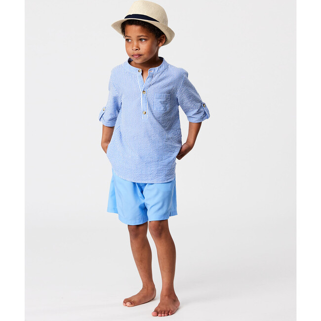 Frankie Seersucker Stripe Resort Shirt