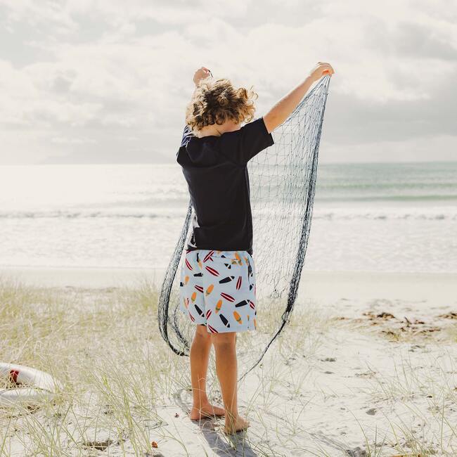 Retro Surf Volley Board Short - Swim Trunks - 4