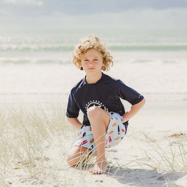 Retro Surf Volley Board Short - Swim Trunks - 6