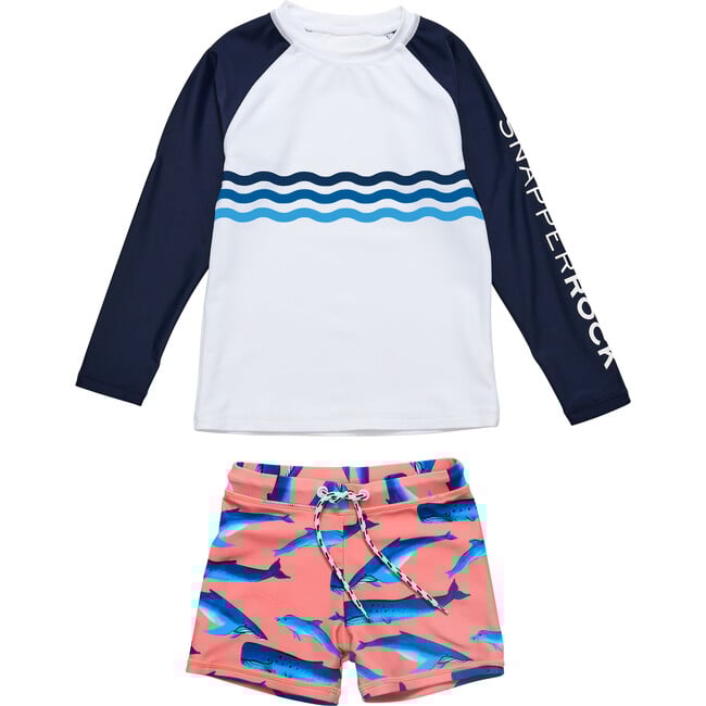 Whale Tail LS Baby Set - Two Pieces - 1