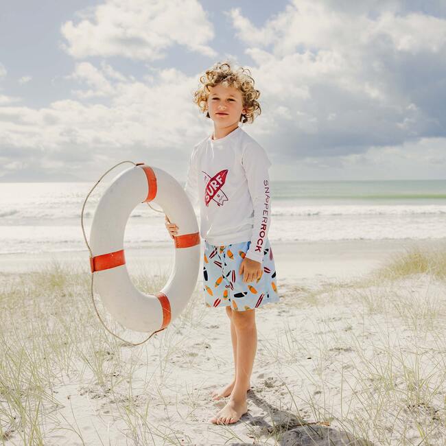 Retro Surf Volley Board Short - Swim Trunks - 7