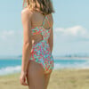 Hawaiian Luau Sustainable Cut Out Swimsuit - One Pieces - 4 - thumbnail