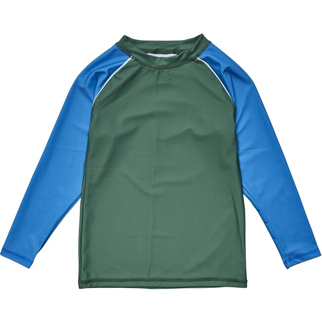 Olive Blue Sleeve LS Rash Top