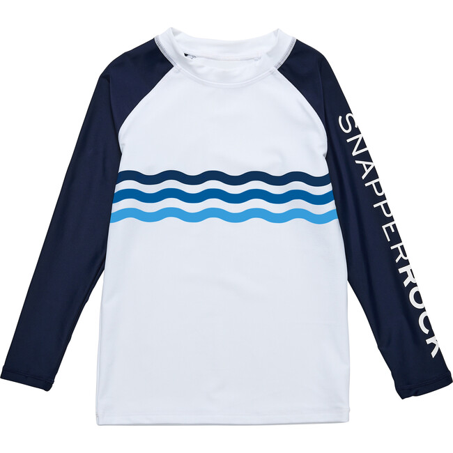 Wave Stripe LS Rash Top
