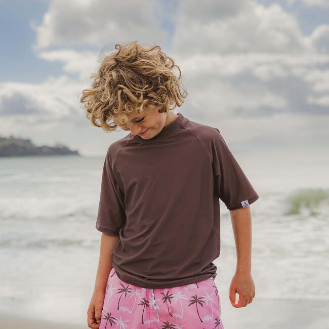 Chocolate Sustainable SS Rash Top