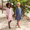 Denim Blue Beach Poncho - Cover-Ups - 2 - thumbnail