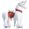 White Unicorn, Large - Ride-Ons - 1 - thumbnail