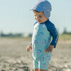 Denim Stripe Floating Flap Hat - Hats - 4 - thumbnail
