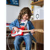 Loog Mini 3-String Electric Guitar, Red - Musical - 1 - thumbnail