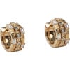 Women's Woven Trio Diamond Shape Chunky Huggie Earrings - Earrings - 1 - thumbnail