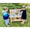 Pine Double Sink Mud Kitchen, Light Brown - Outdoor Games - 3 - thumbnail