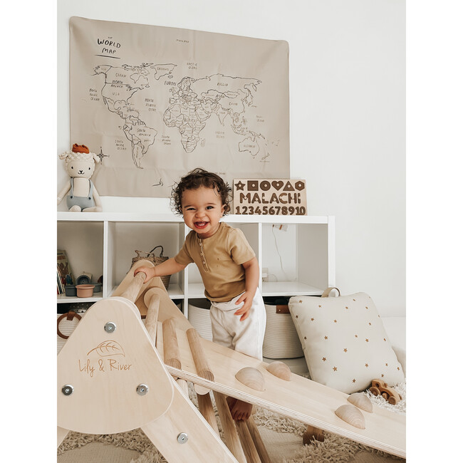 Little Climber with Rockwall, Birch/Natural - Activity Gyms - 7