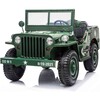 24V Military Willy Jeep 3 Seater Electric Ride on (Green) - Ride-Ons - 1 - thumbnail