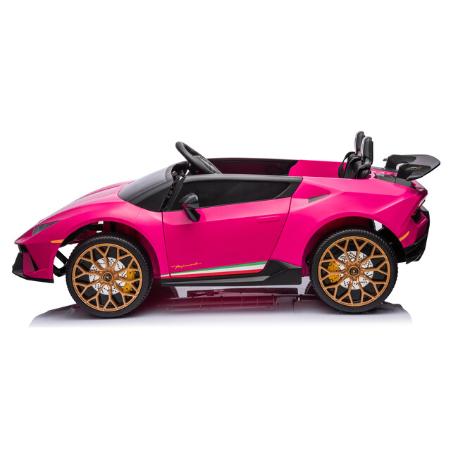 24V Lamborghini Huracan 2 Seater Kids' Electric Ride-On (Pink)