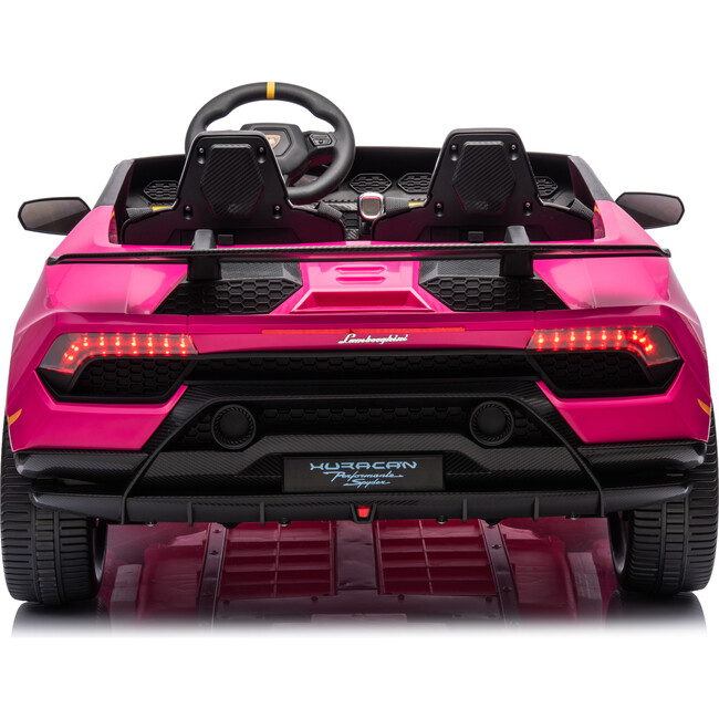 24V Lamborghini Huracan 2 Seater Kids' Electric Ride-On (Pink) - Ride-Ons - 3