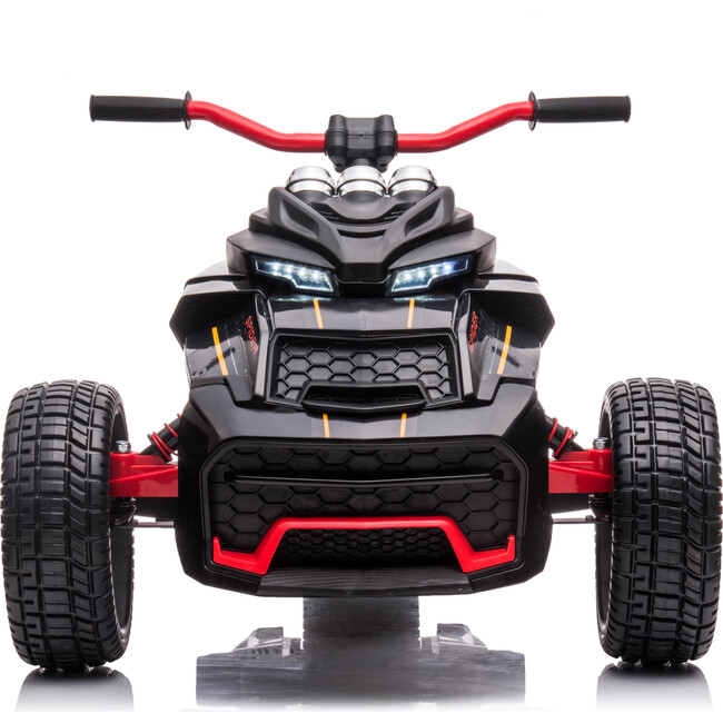 24V Freddo Spider 2 Seater Ride-On 3 Wheel Motorcycle (Black)