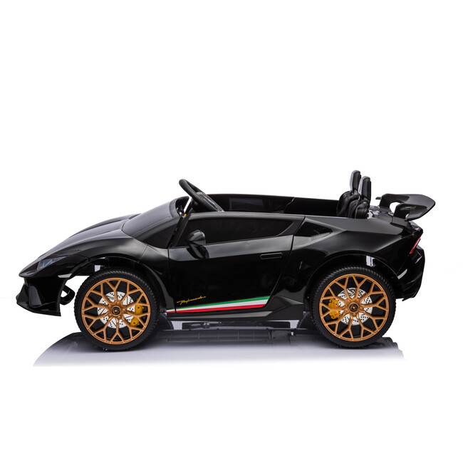 24V Lamborghini Huracan 2 Seater Kids' Electric Ride-On (Black)