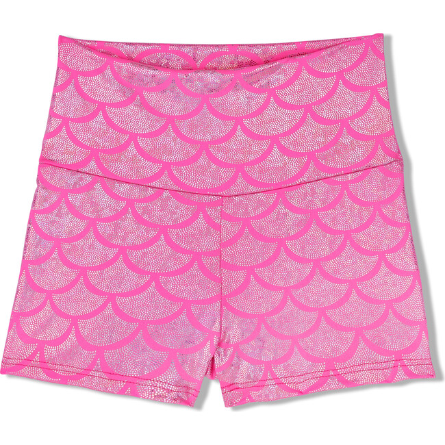 Pink Shimmer Mermaid High Waist Short