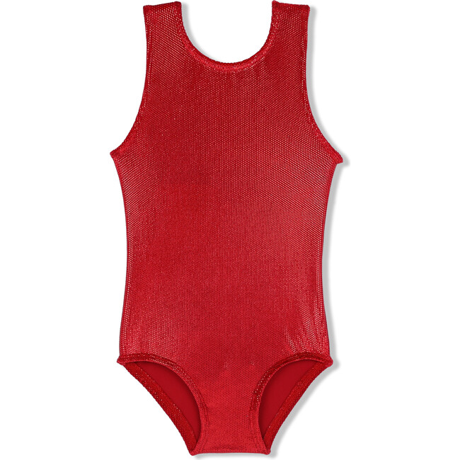 Red Dizzy Velvet Leotard