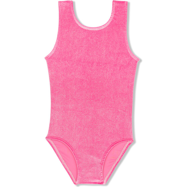 Pink Sparkle Velvet Leotard
