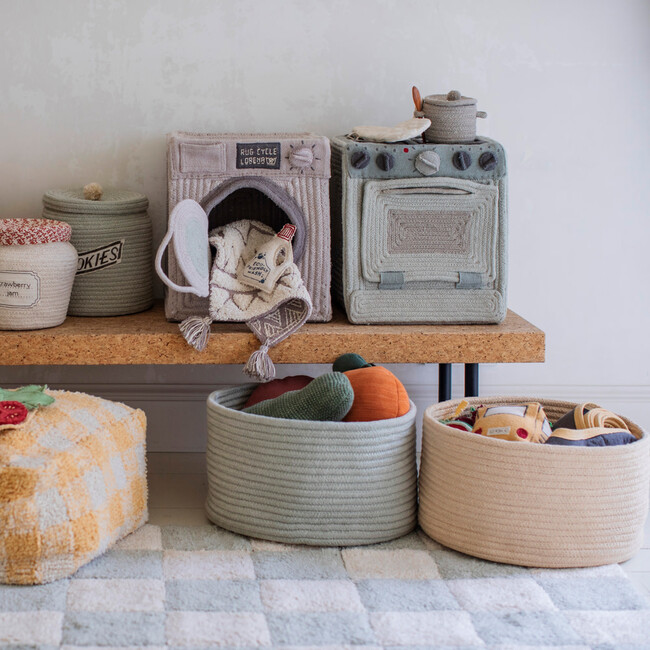 Hand Braided Play Basket Set, Kitchen - Play Kitchens - 5