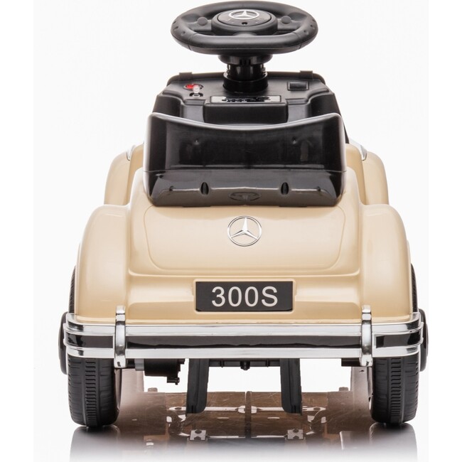 6V Mercedes Benz 300S 1 Seater Mini Ride-On Car for Kids (Beige)