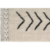 Bereber Rhombs Washable Rug, Natural - Rugs - 2 - thumbnail