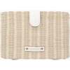 Insulated Small Wicker Snack Clutch, White - Lunchbags - 1 - thumbnail