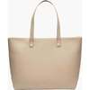 Vegan Leather Work Tote Bag with Removable Insulated Pouch, Cream - Bags - 1 - thumbnail