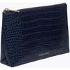 Insulated Small Snack Pouch, Navy Croc - Lunchbags - 2