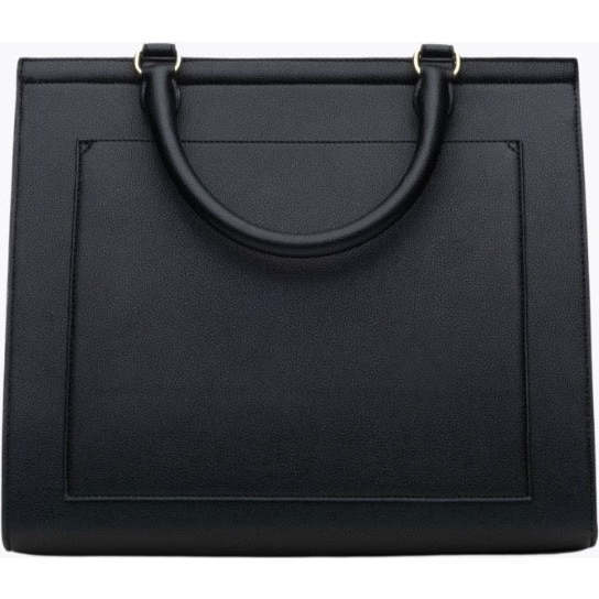 Large, Insulated, Chic Lunchbox, Black - Lunchbags - 3