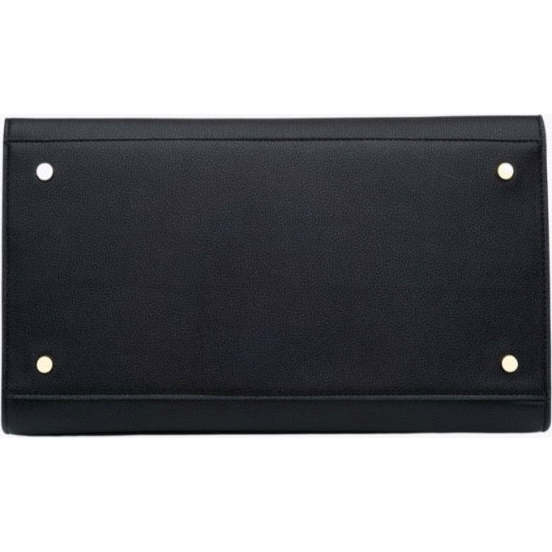 Large, Insulated, Chic Lunchbox, Black - Lunchbags - 4